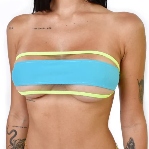 Ecstatic Bandeau Micro Bikini -Bold Sea Bikini Store Ecstatic Bandeau Micro Bikini TOP by Oh Lola Swimwear