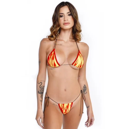 Fire Blaze String Micro Bikini