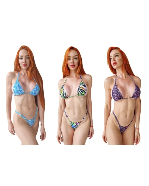 Sexy Prints Micro Bikini Bundle – 3 Sets