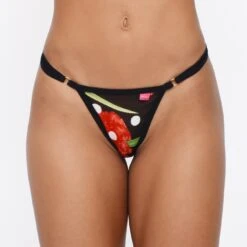 La Coccinelle Bandeau Bikini -Bold Sea Bikini Store La Coccinelle Bandeau Bikini Side Adjustable V String Front