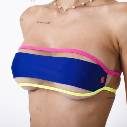 Neon Nights Bandeau Bikini -Bold Sea Bikini Store Neon Nights Bandeau Bikini by Oh Lola Swimwear Top