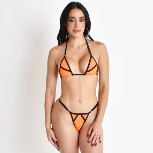 Sunset Crush Sexy Orange Bikini