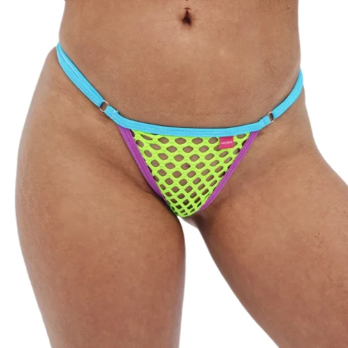 Provocation Party Micro Bikini 9 Provocation Party Micro Bikini -Bold Sea Bikini Store Provocation Party Micro Bikini Side Adjustable V String FRONT by OH LOLA SWIMWEAR scaled 1