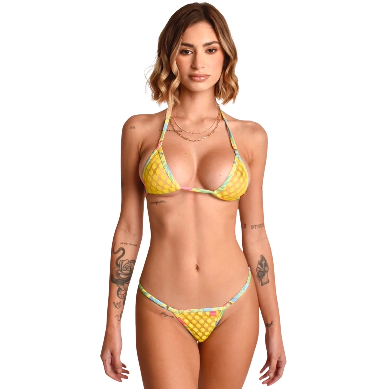 Sunny Land Mesh Bikini Floral 1 Sunny Land Mesh Bikini Floral