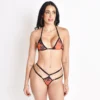 Sunset Waves Mesh Bikini