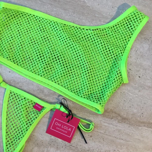 Temptation Micro Bikini – Neon Green/One Sleeve -Bold Sea Bikini Store WhatsApp Image 2019 07 12 at 4.09.54 PM