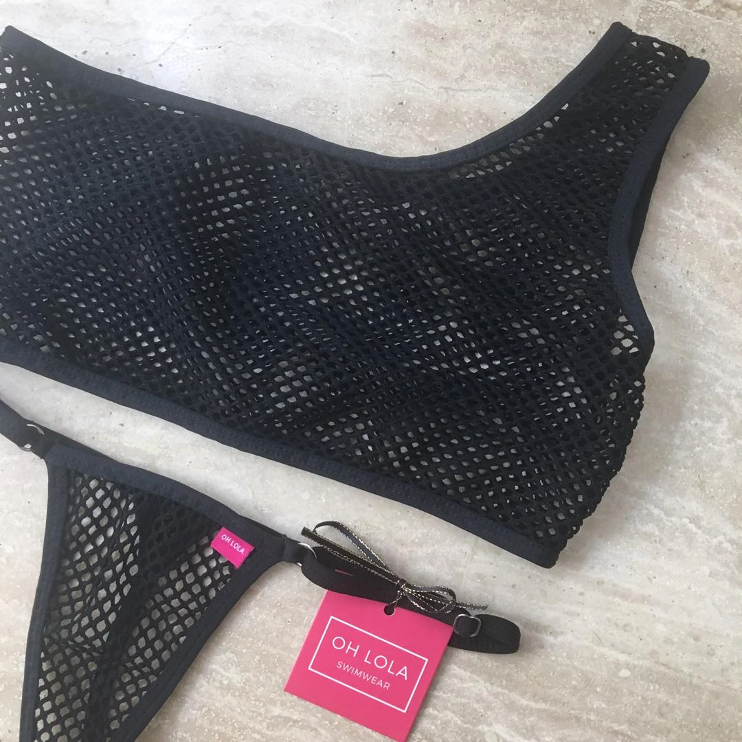 Temptation Micro Bikinis – Black/One Sleeve 4 Temptation Micro Bikinis – Black/One Sleeve - Image 4