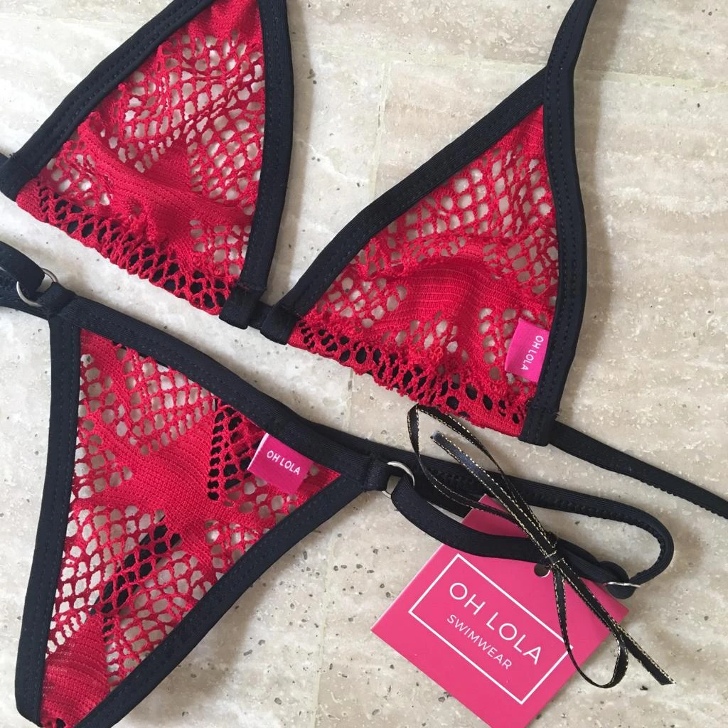 Mesh Stars Micro Bikini – Naughty Red 4 Mesh Stars Micro Bikini – Naughty Red - Image 4