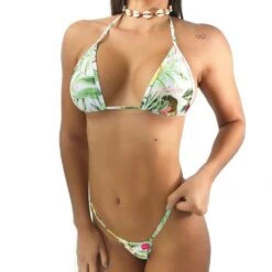 Jungle Vibes Micro Bikini โ White