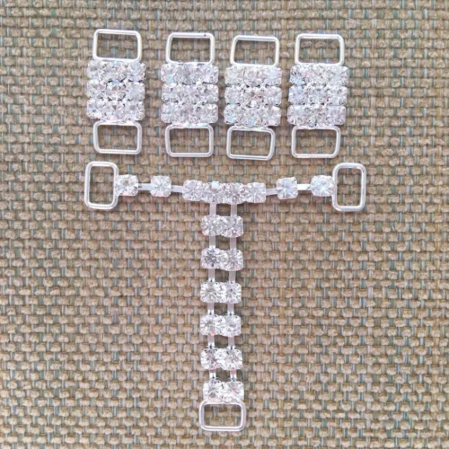 BIKINI SET CRYSTAL CONNECTORS + G-String T