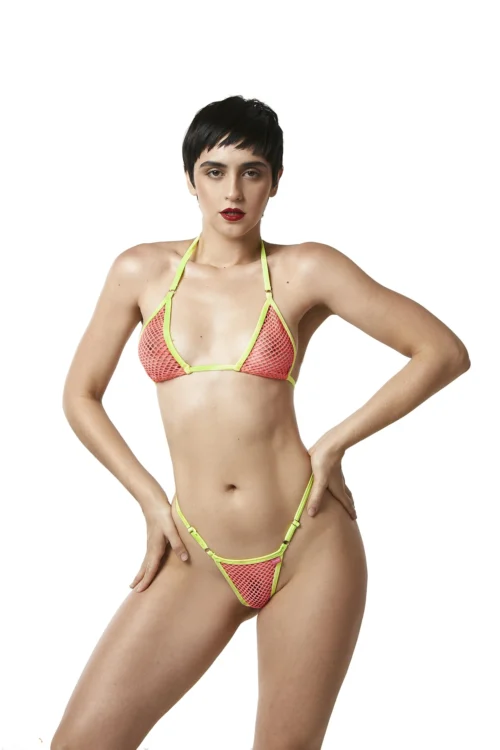 Temptation Micro Bikini Pink/Yellow