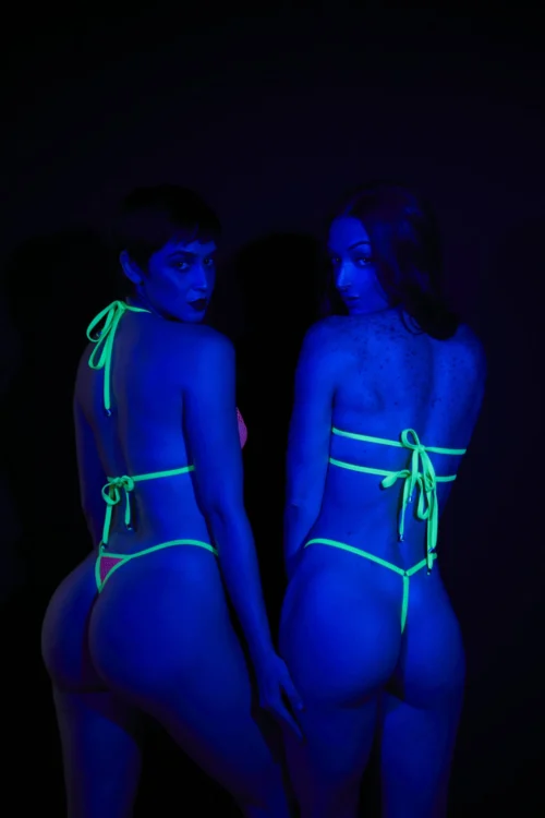 Temptation Bandeau Micro Bikini – Pink/Yellow -Bold Sea Bikini Store X2A2718 scaled 1