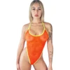 Temptation Orange Yellow Swimsuit
