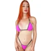 Pink Desire Micro Bikini With Handmade Crochet Stitches