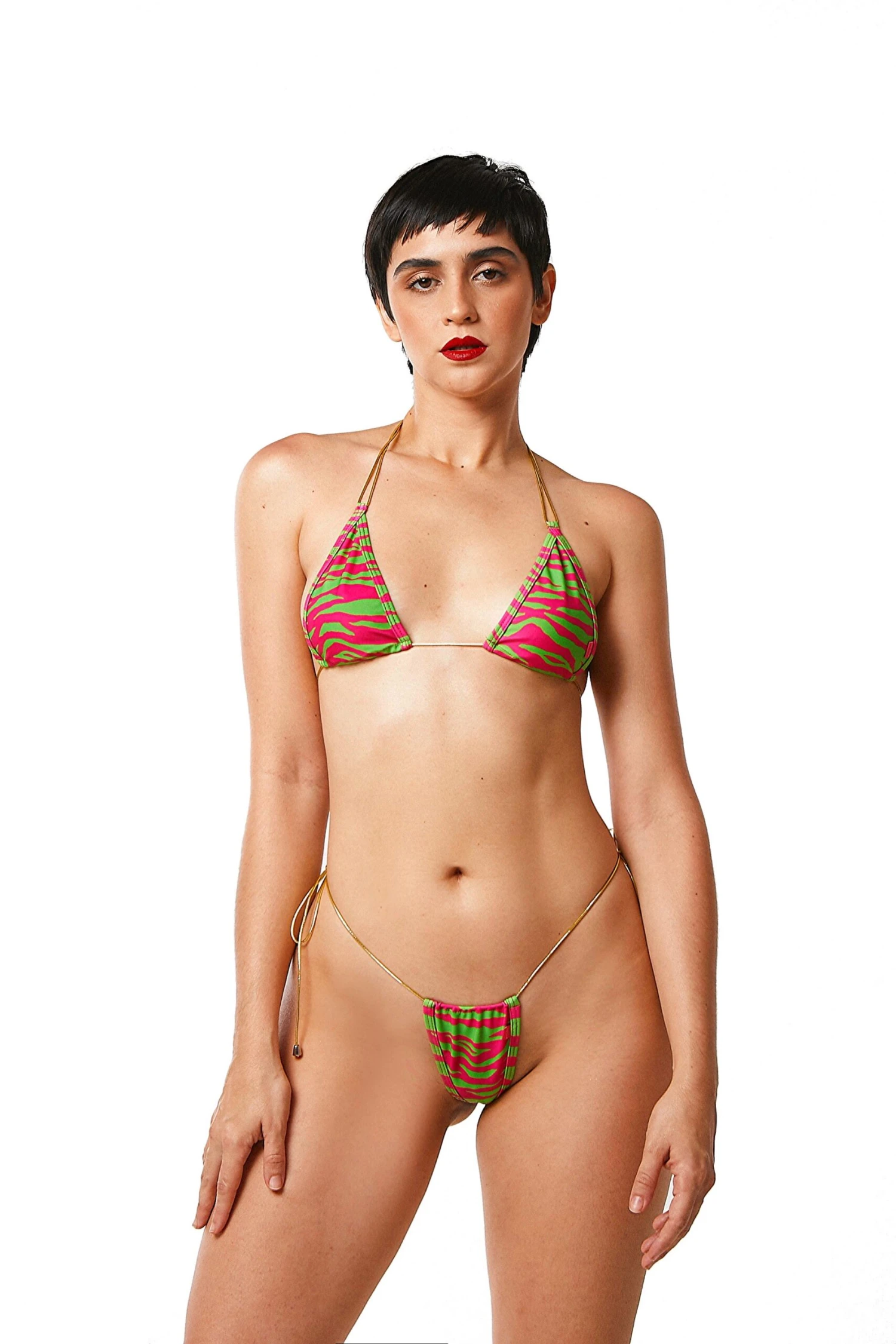 Neon Safari String Micro Bikini 1 Neon Safari String Micro Bikini