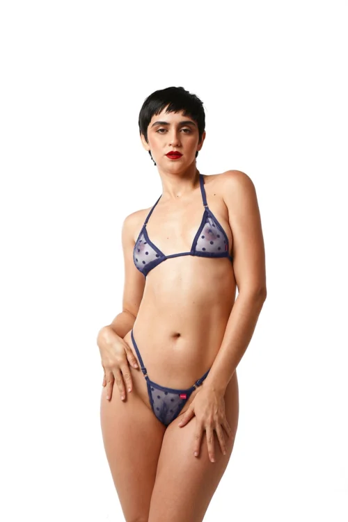 Velvet Desire Micro Bikini (Blue)